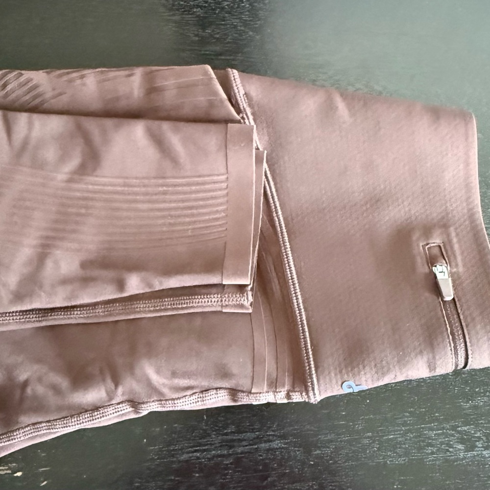 Fanka Brown Zippered Leggings